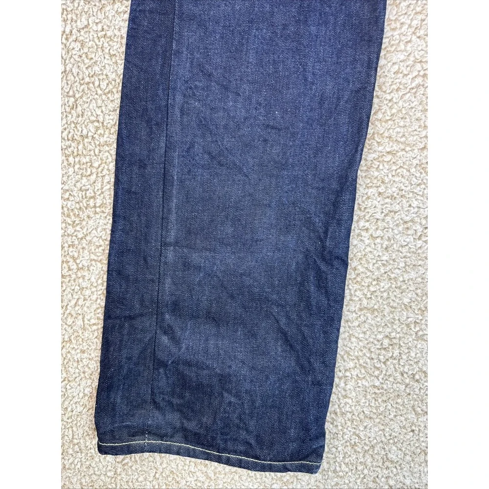 Vintage Polo Ralph Lauren Jeans Mens 34x34 Blue Straight Denim 15941 Button Fly